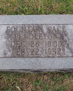 Fountain Pace Pendleton