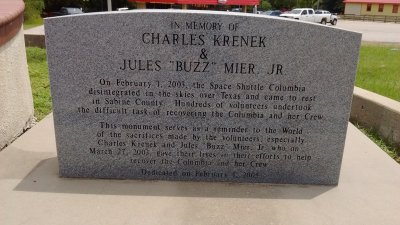 In Memory of Charles Krenek & Jules “Buzz” Mier, Jr. Marker