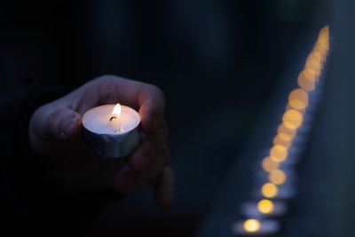 Illustrative: A memorial candle (AP)