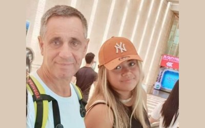 Doron Meyer and his daughter Mor Meyer (Courtesy)