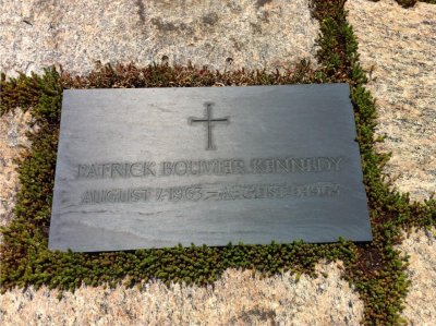 Patrick Bouvier Kennedy - Gravestone at the Kennedy family plot in Arlington National Cemetery
