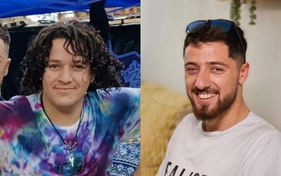 Gideon 'Gigi' Rivlin (left) and Aviad Rivlin both of whom were murdered at the Supernova music festival on October 7, 2023. (Facebook)