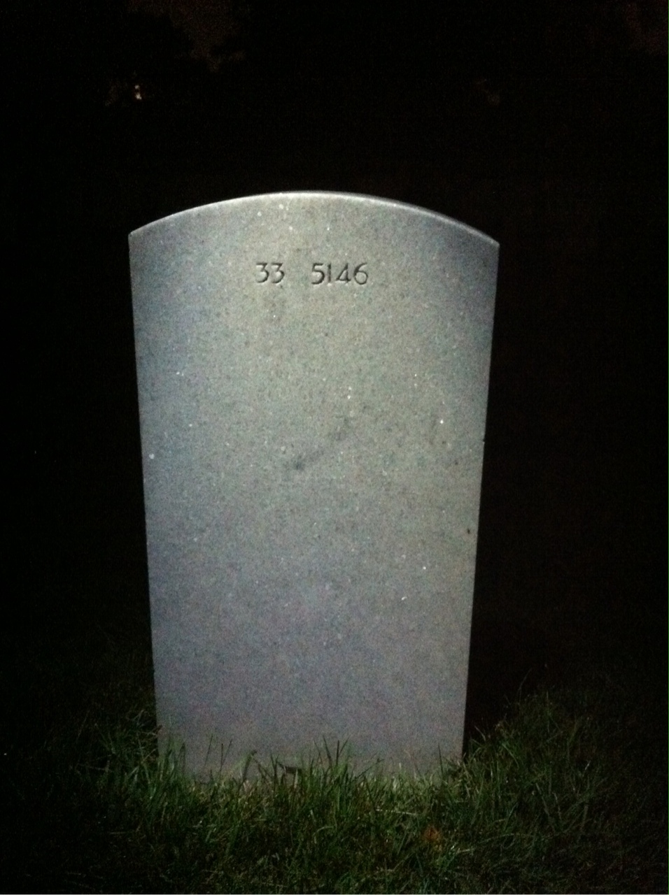 Back of headstone — Clara Mussehl