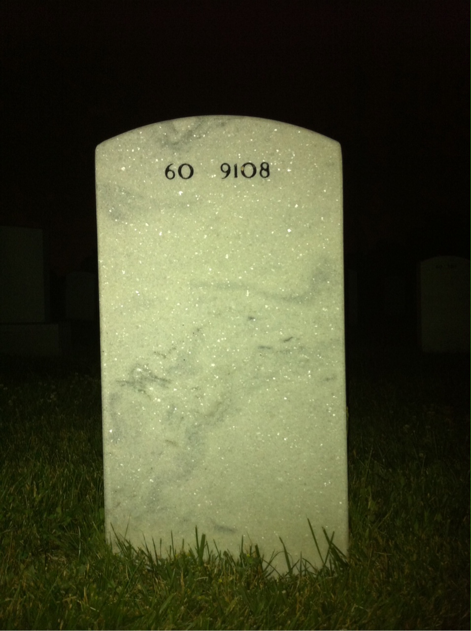 Back of headstone — Dennis Bergo