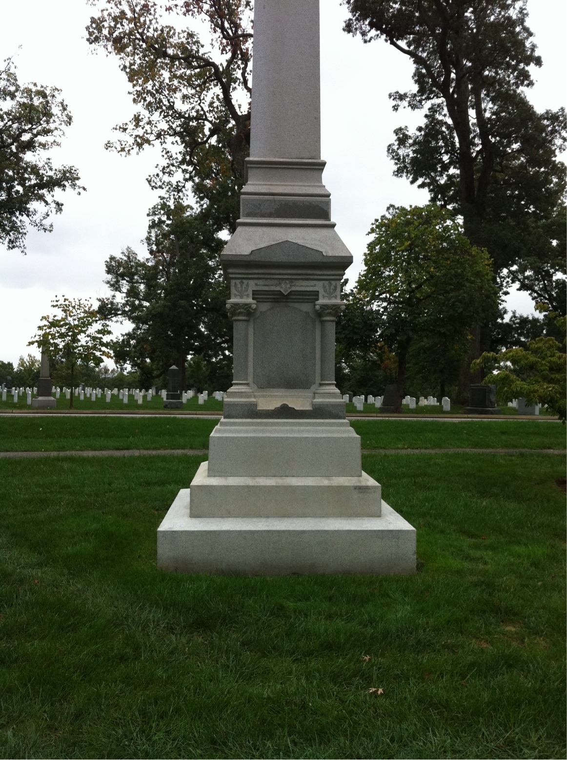Back of headstone — Henry Eldredge
