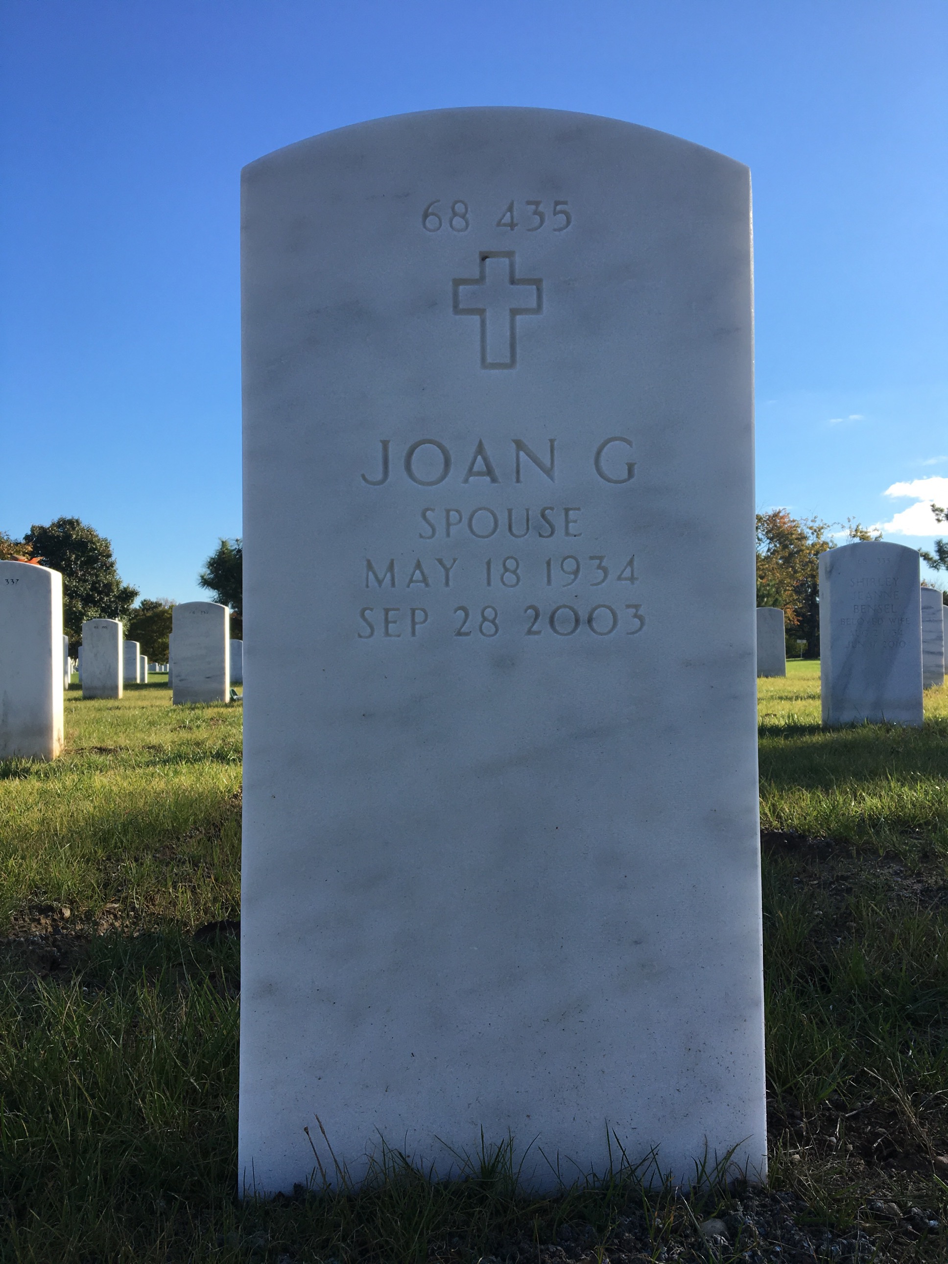 Back of headstone — Louis Okyen