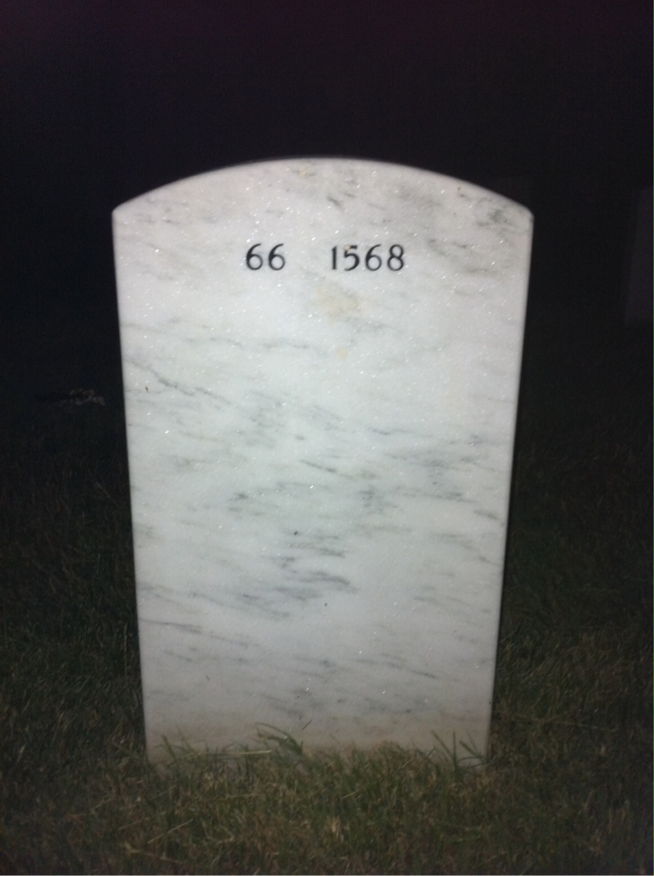 Back of headstone — Amos Diaz