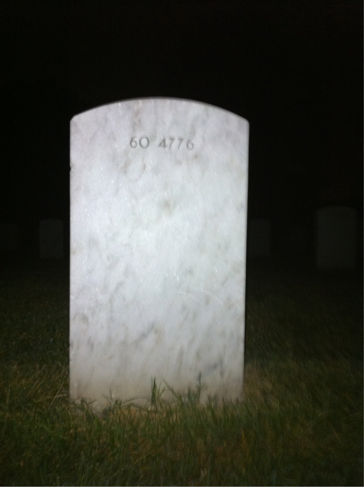 Back of headstone — Lonnie Adkins