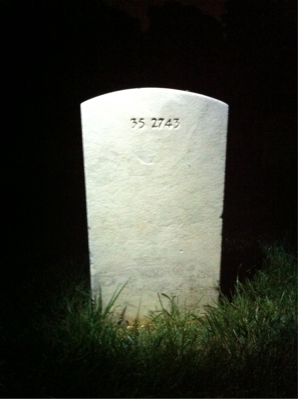 Back of headstone — Marjorie Moore