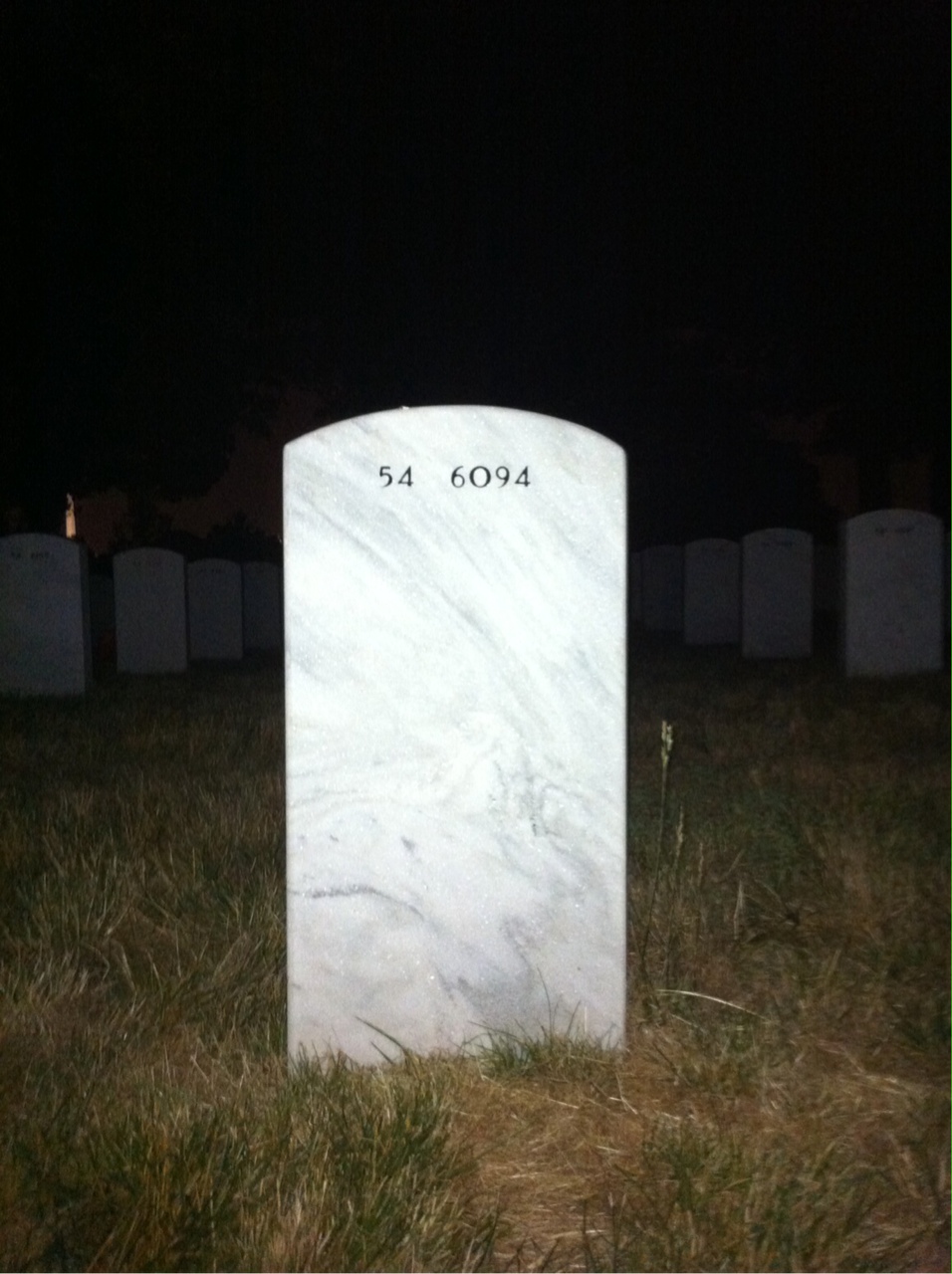 Back of headstone — Raymond Kangas