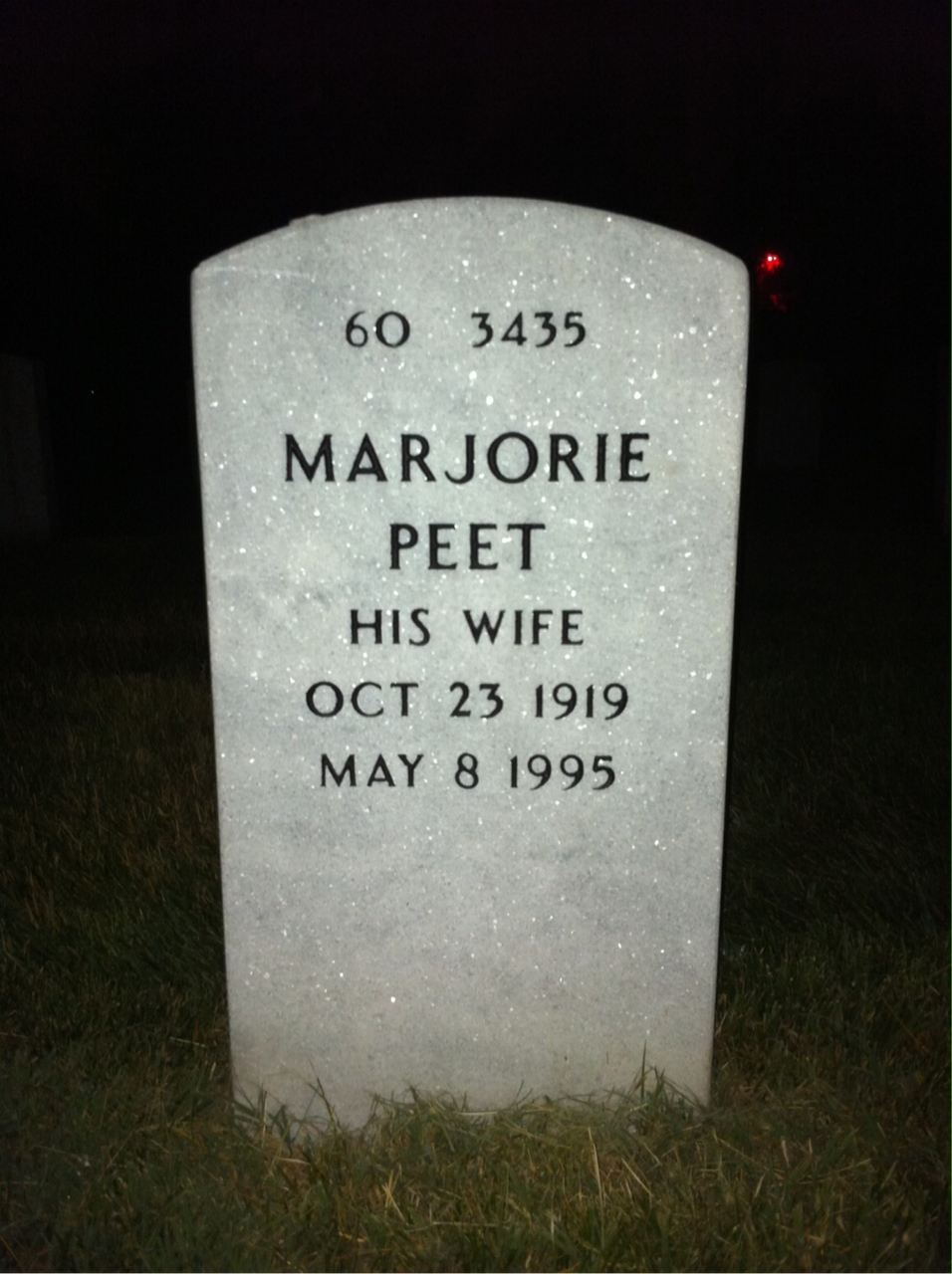 Back of headstone — Arthur Makholm