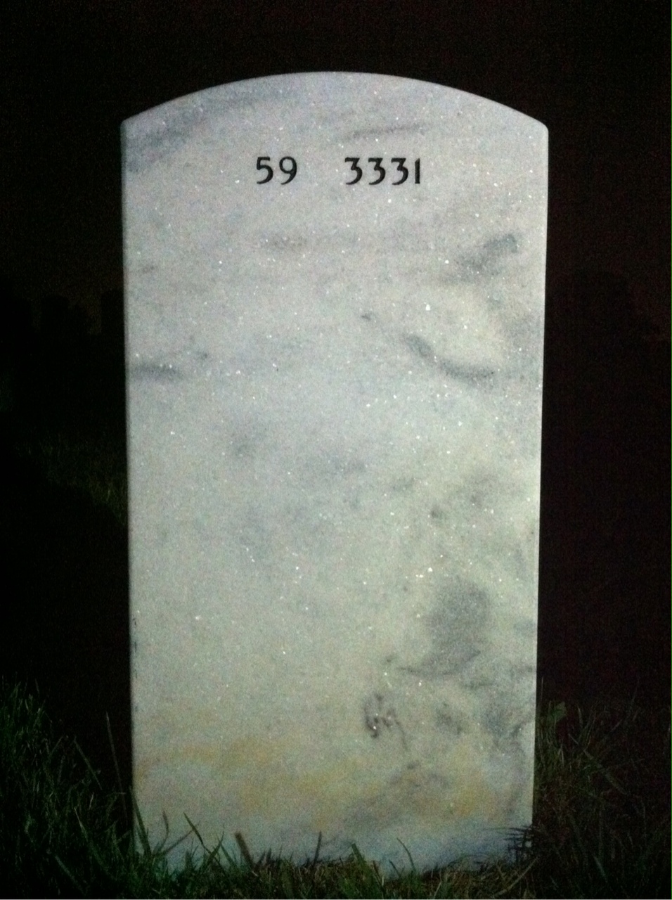 Back of headstone — Frederick Cully