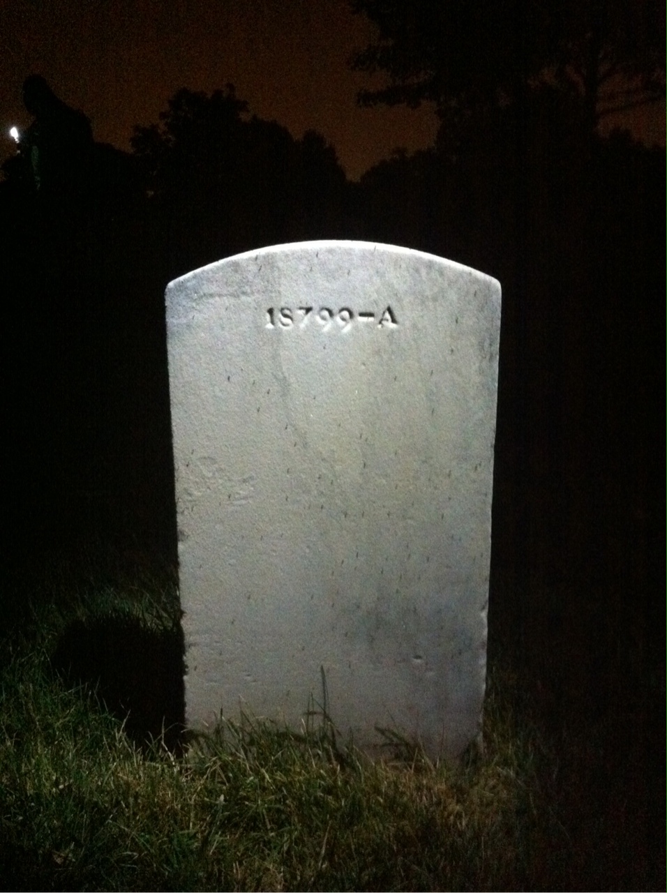 Back of headstone — Charles Morris