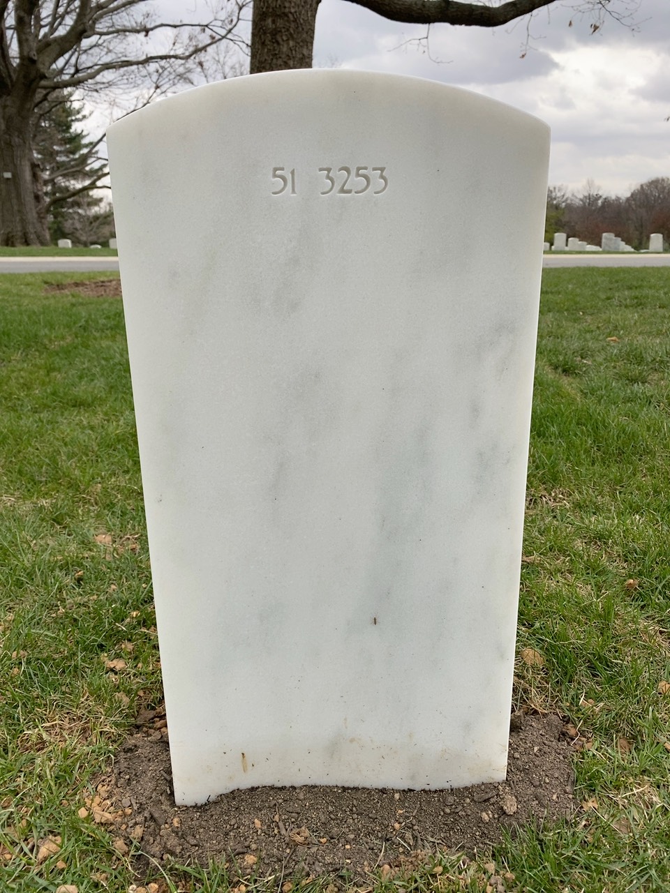 Back of headstone — Sterling Mutz