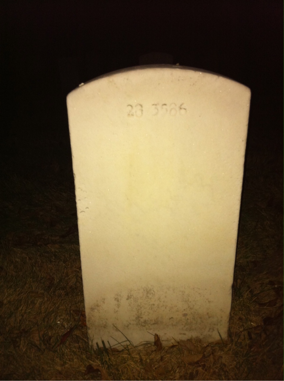 Back of headstone — Alfred Cibor