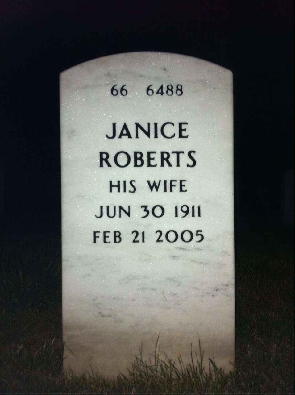 Back of headstone — Larry Willison