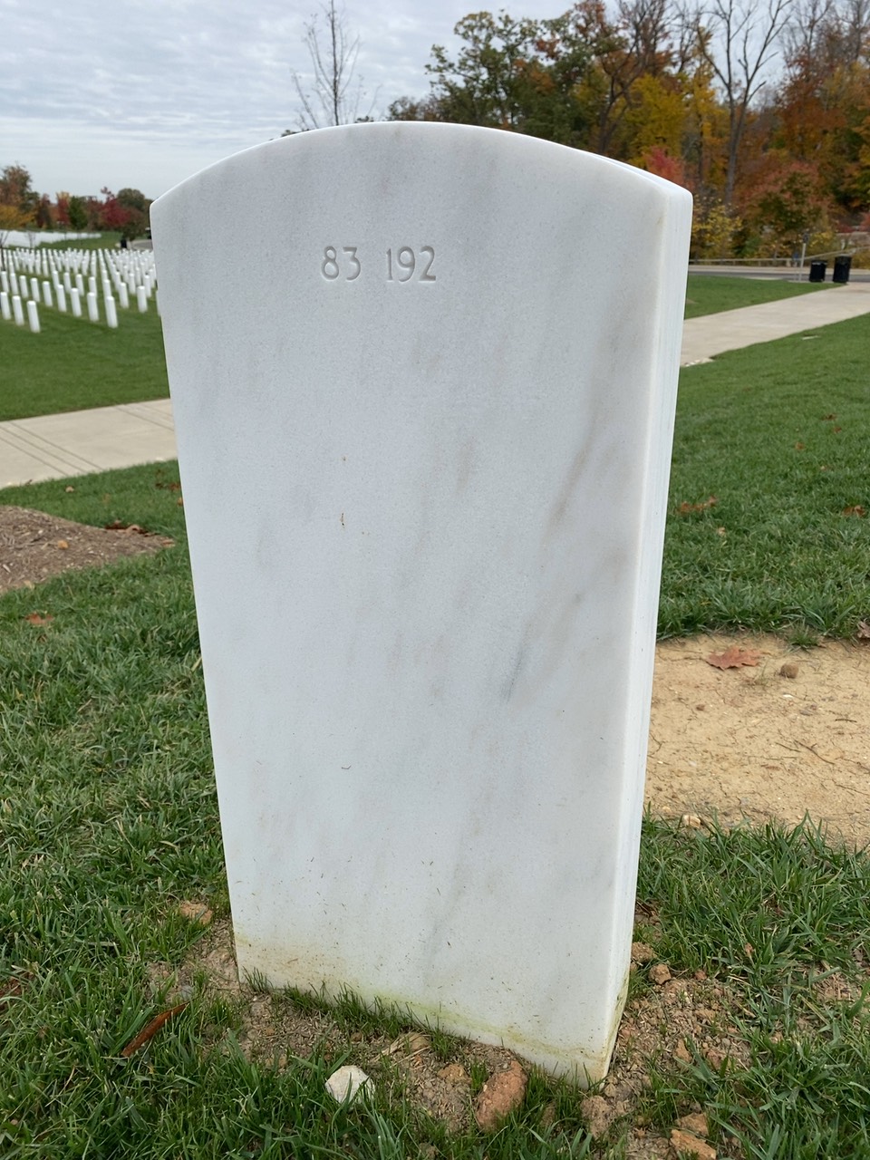 Back of headstone — Joseph Phister