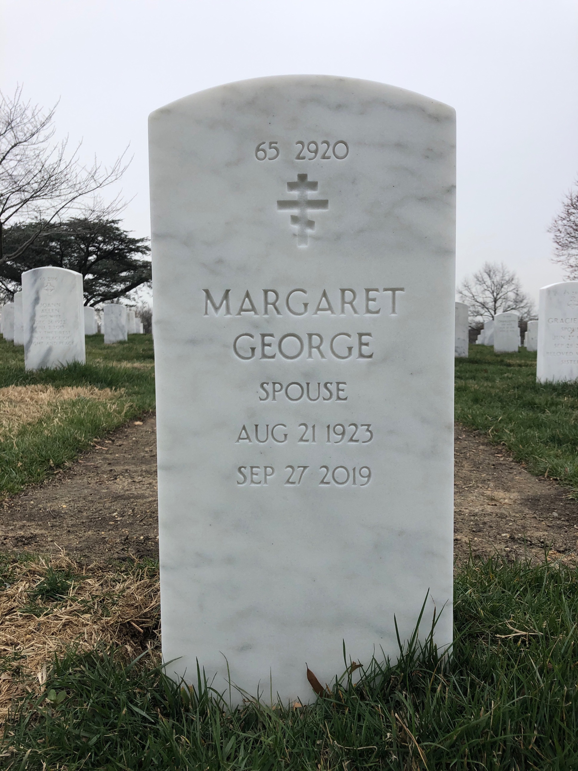 Back of headstone — Harley Ashley
