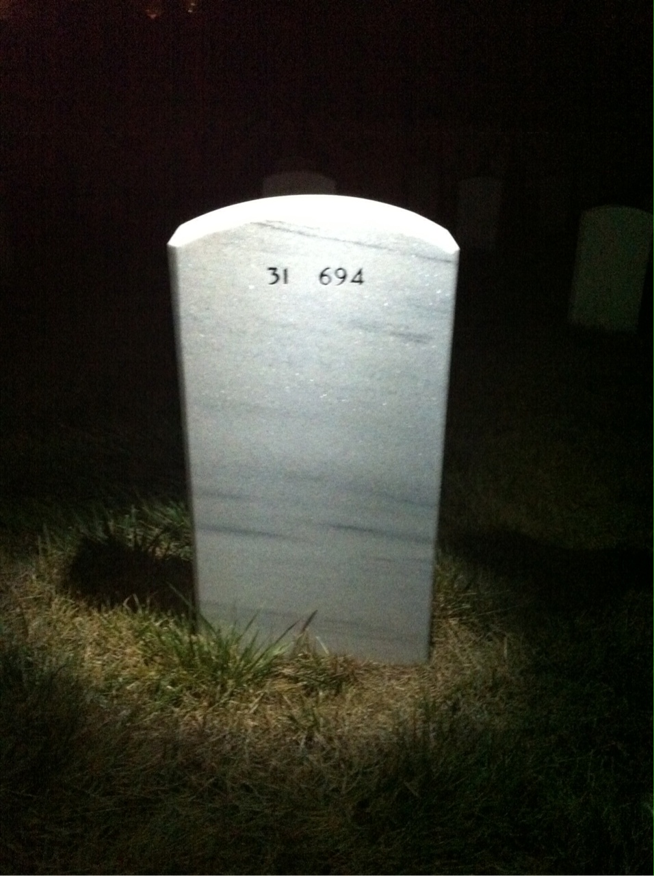 Back of headstone — Jerome Barenti