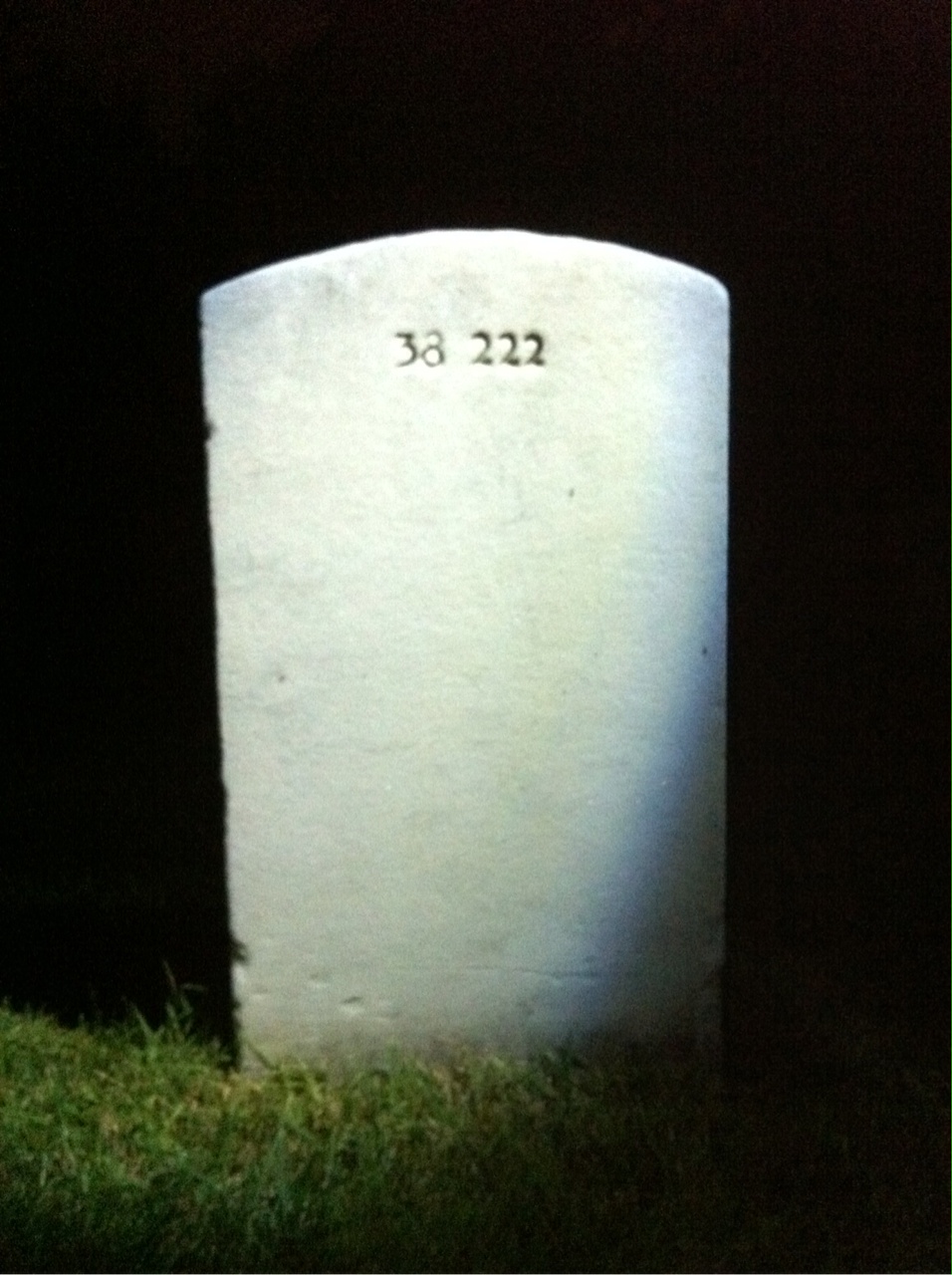 Back of headstone — George Mundell