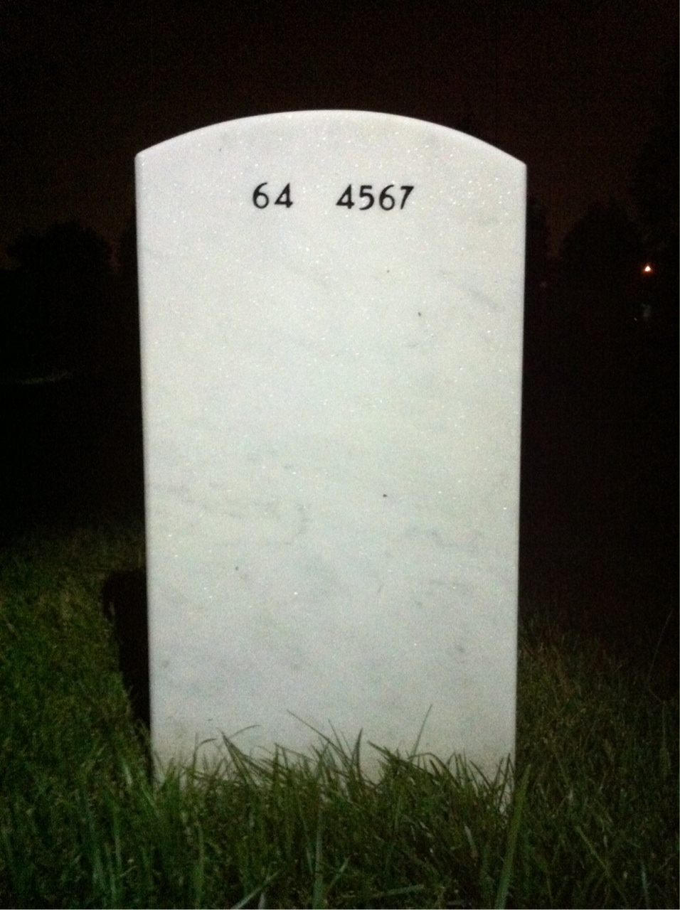 Back of headstone — Michael Dacquisto