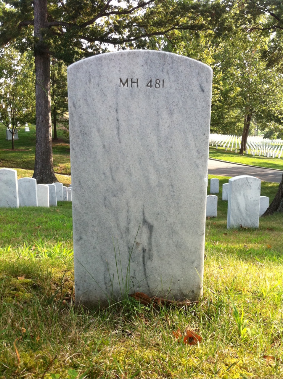 Back of headstone — Kenneth Bailey