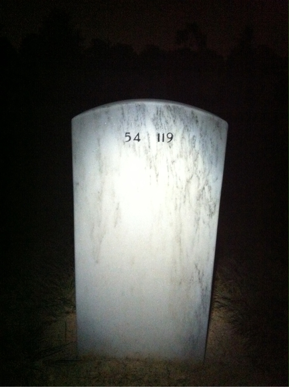 Back of headstone — Charles Mc Phail