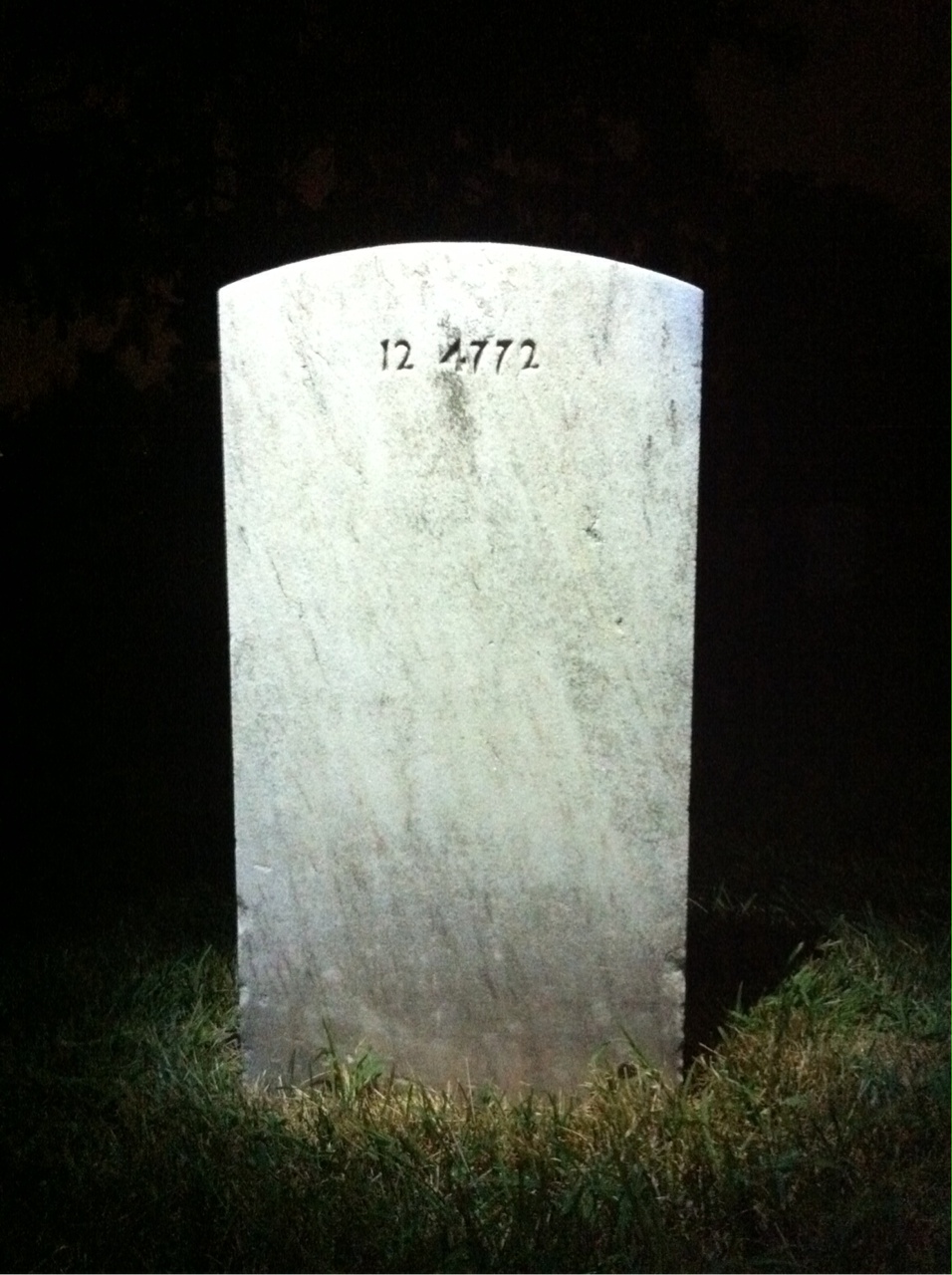Back of headstone — Helen Moriarty