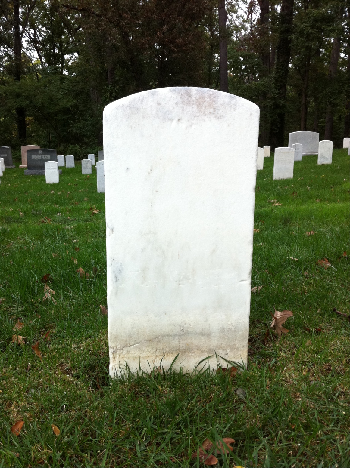 Back of headstone — Fyanna Myers