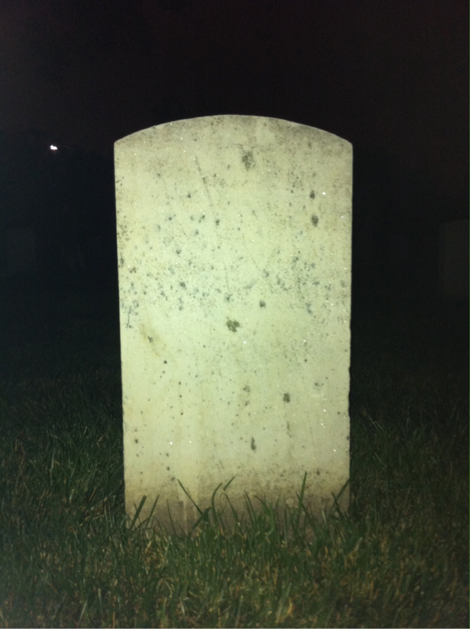 Back of headstone — David Murphy