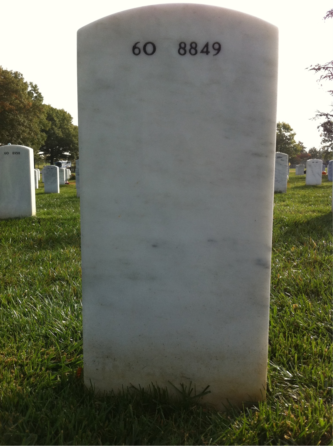 Back of headstone — John Hayes