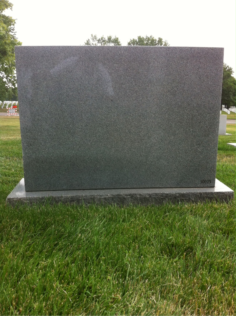 Back of headstone — Stanley Xenakis