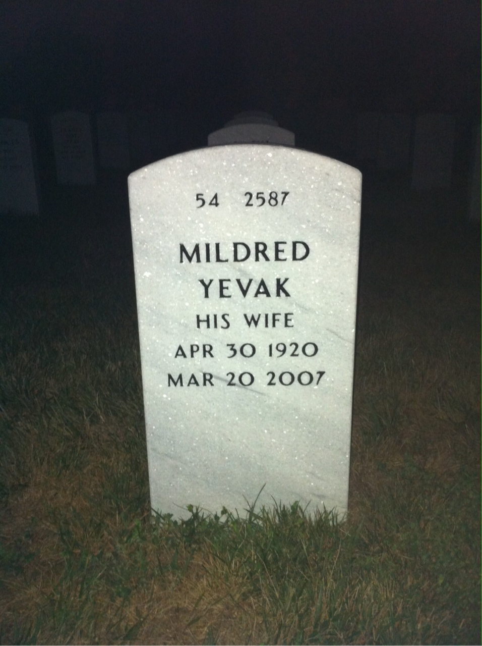 Back of headstone — Edward Tanner