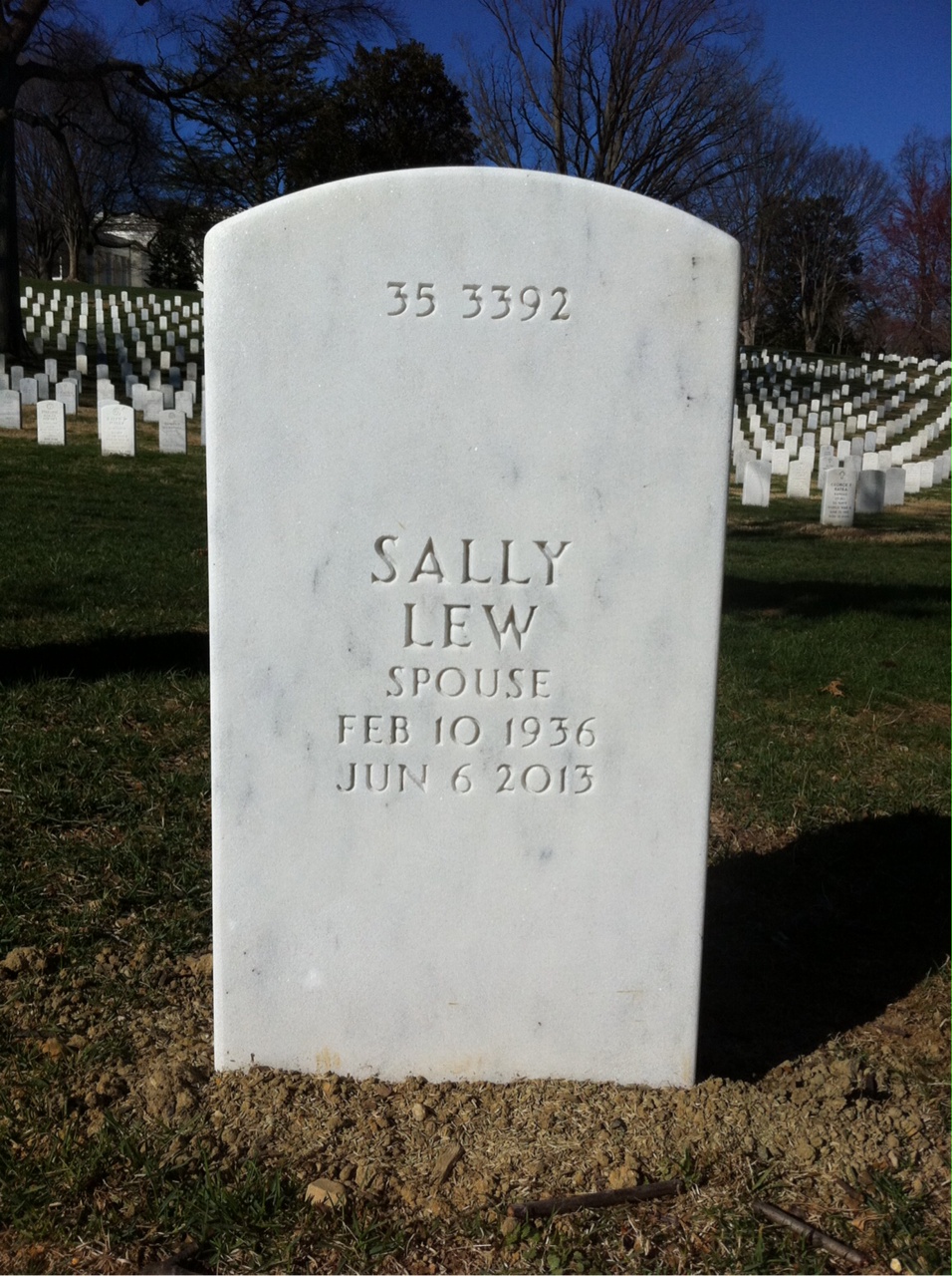 Back of headstone — William E Gregerson
