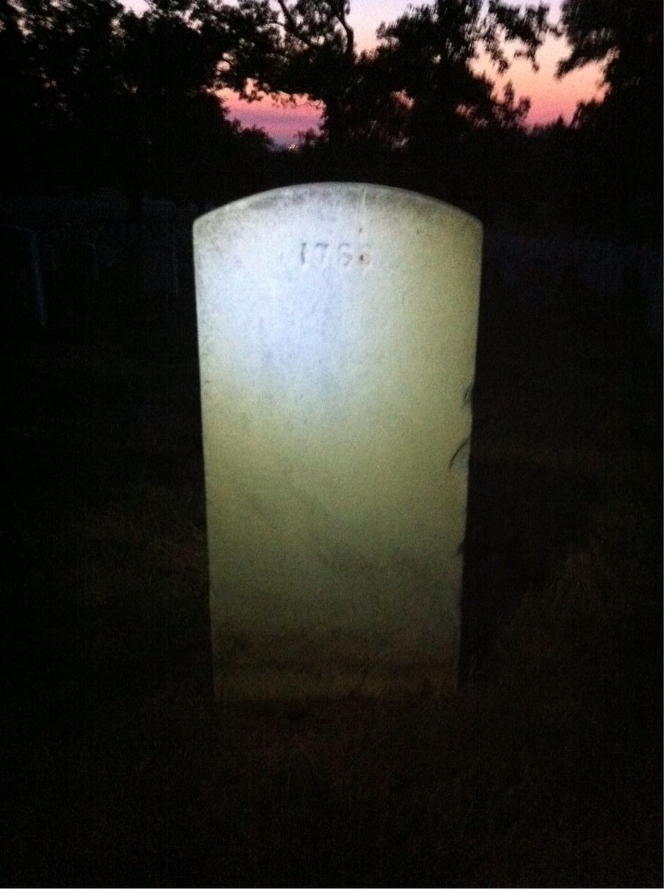 Back of headstone — Daniel Corella