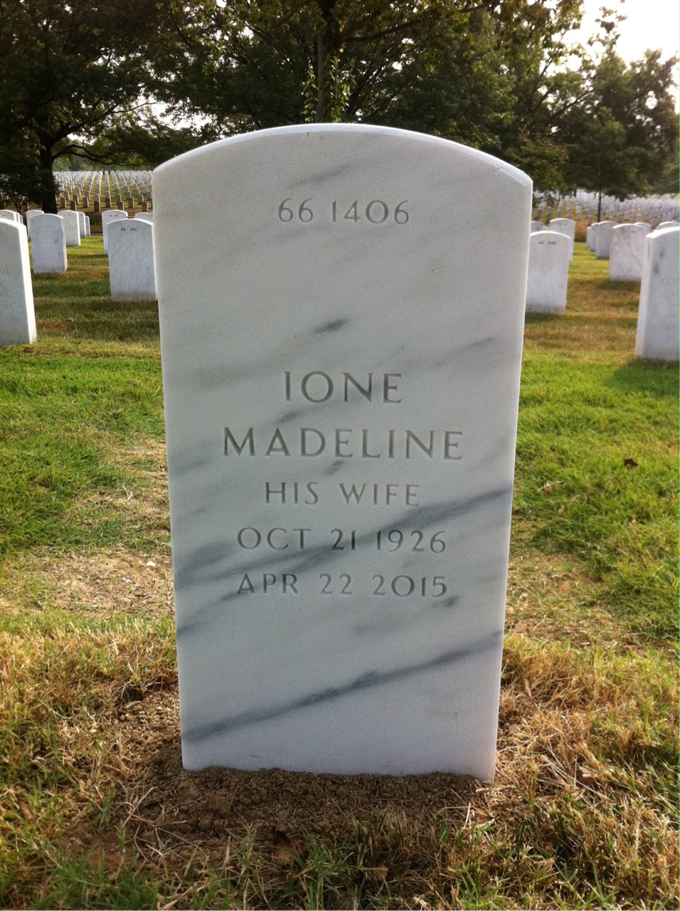 Back of headstone — Walter Mosier