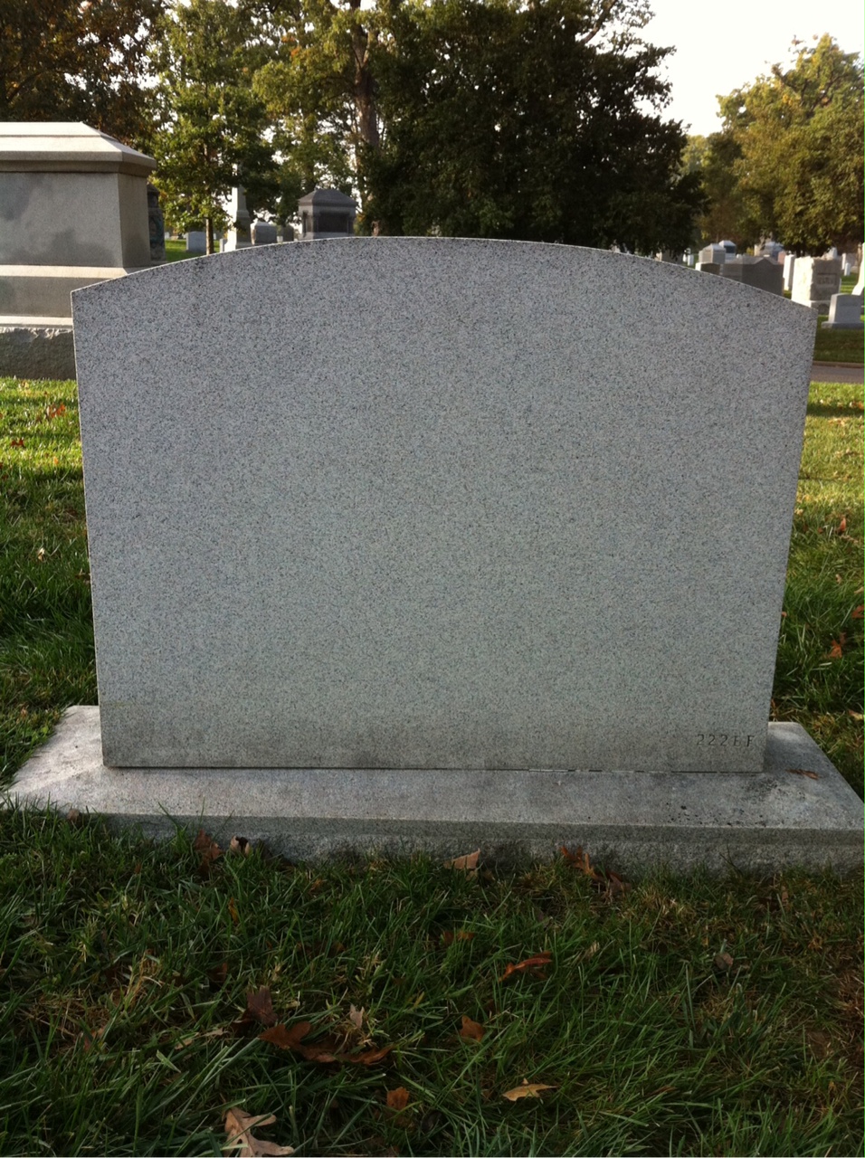 Back of headstone — Robert Holden