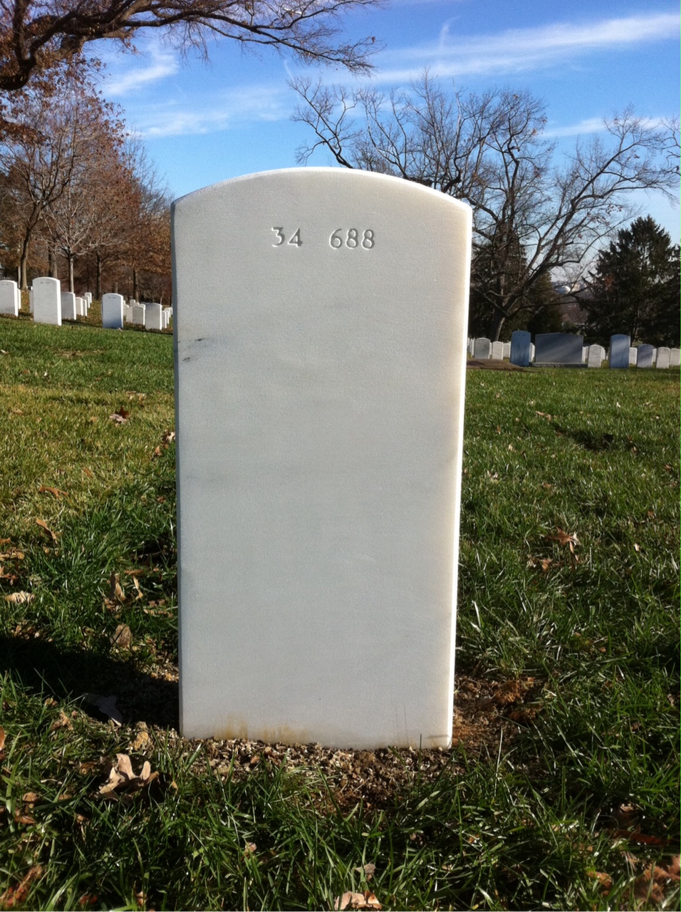Back of headstone — James Morehead