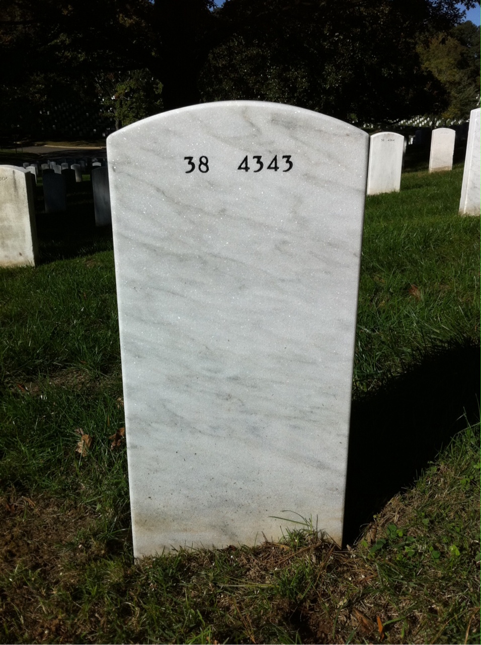Back of headstone — Charles Campbell