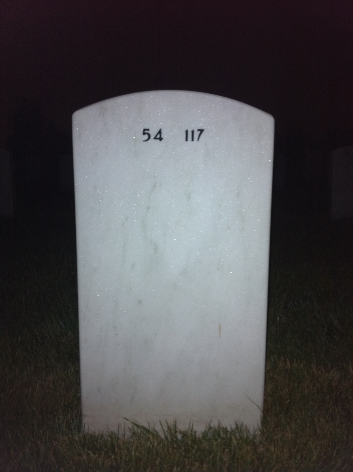 Back of headstone — Jack Macione