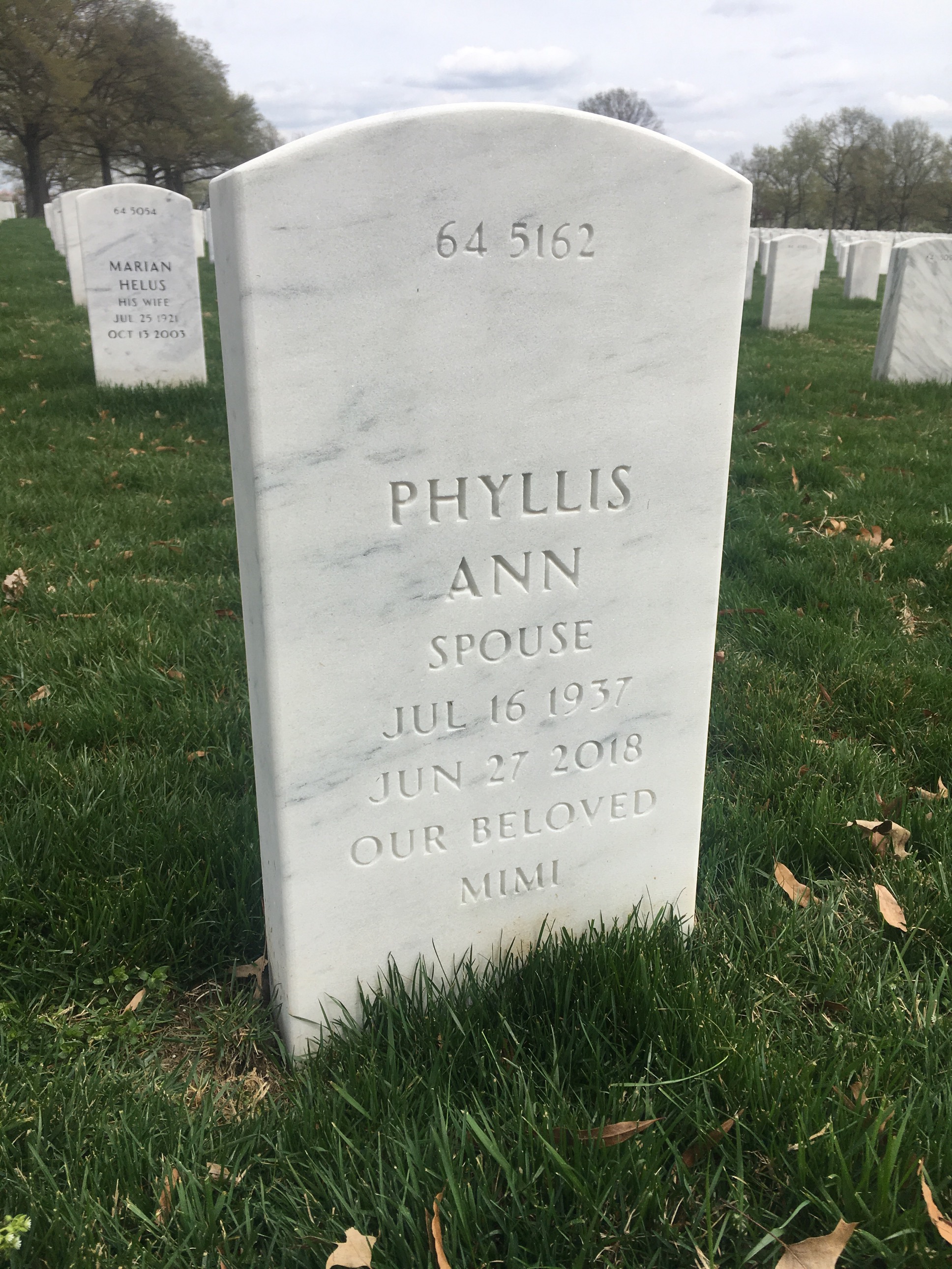 Back of headstone — Charles Millar