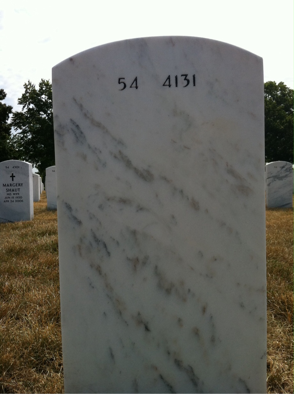 Back of headstone — James Fields