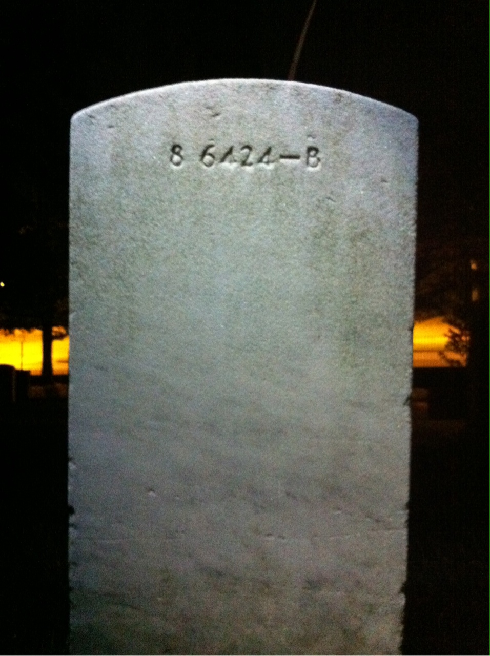 Back of headstone — David Morrow