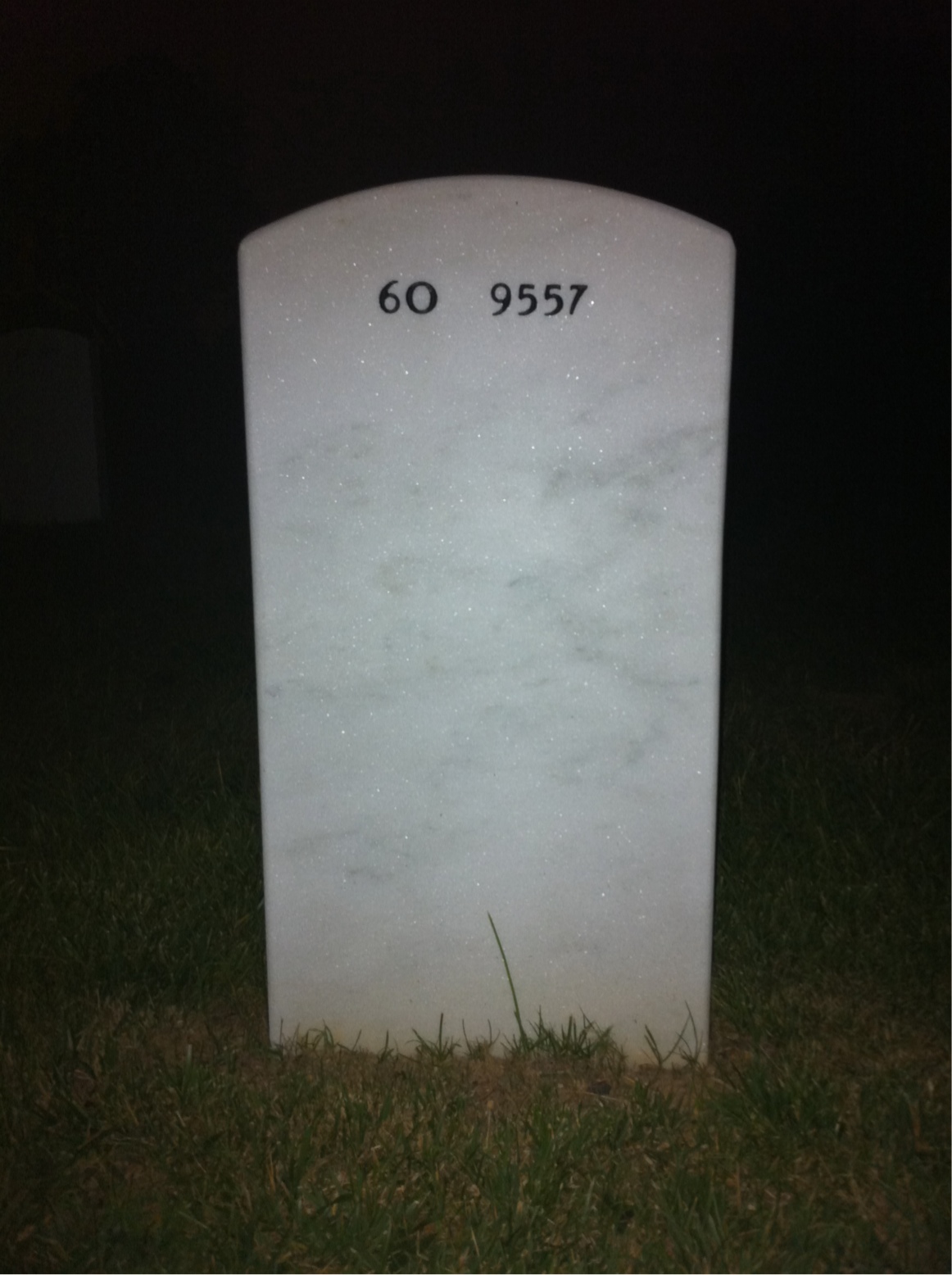 Back of headstone — Joseph Auld