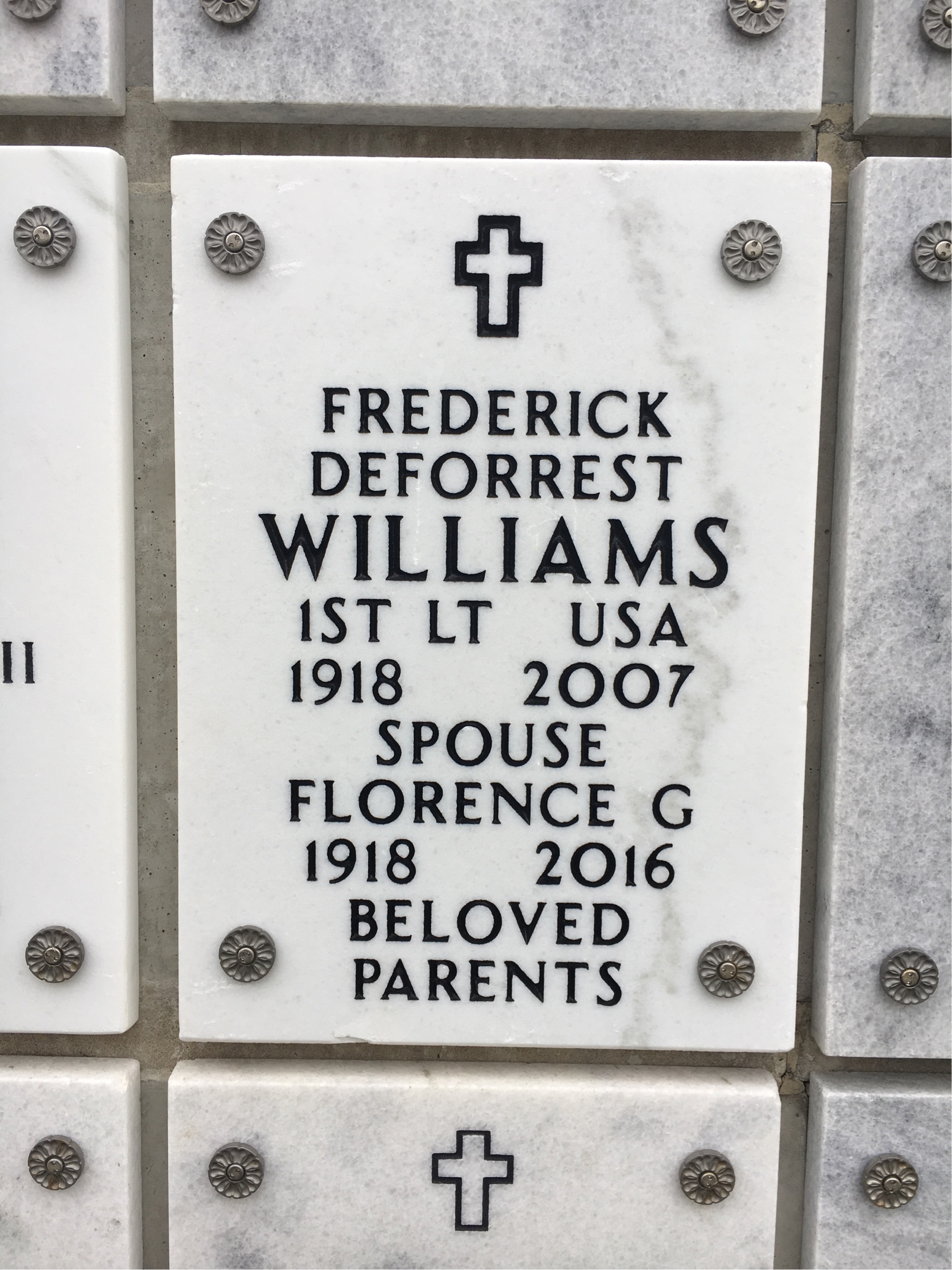 Frederick D Williams