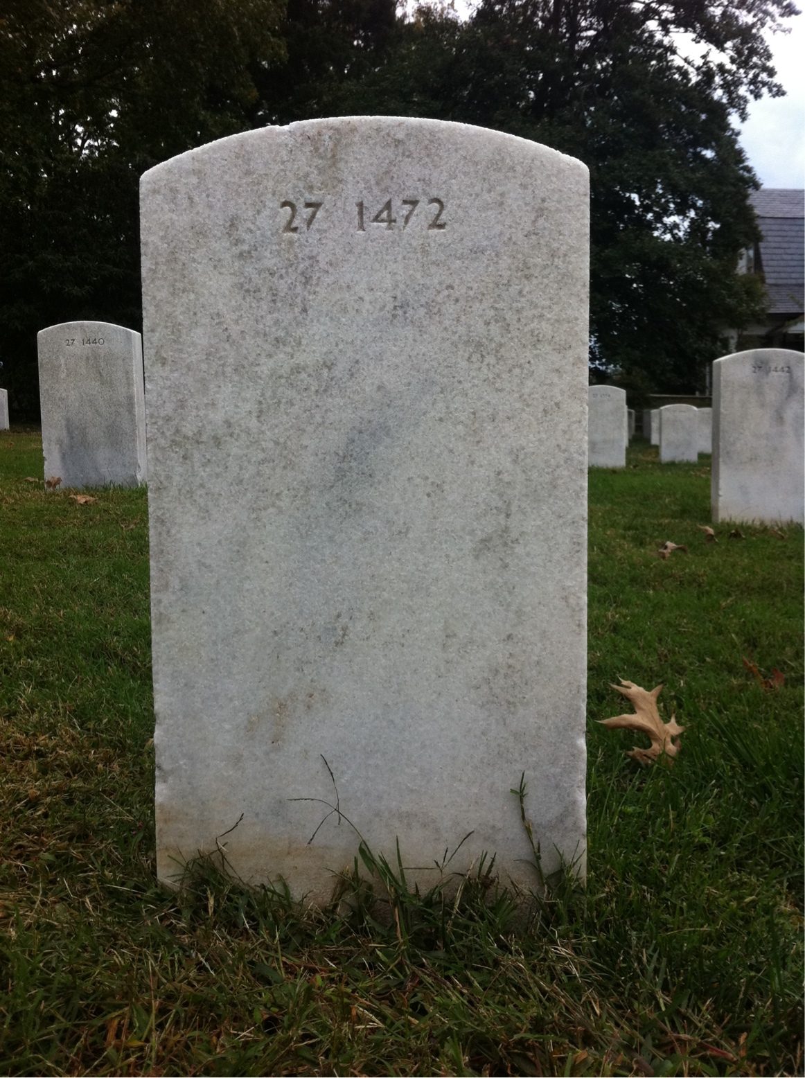 Back of headstone — Betty Muse