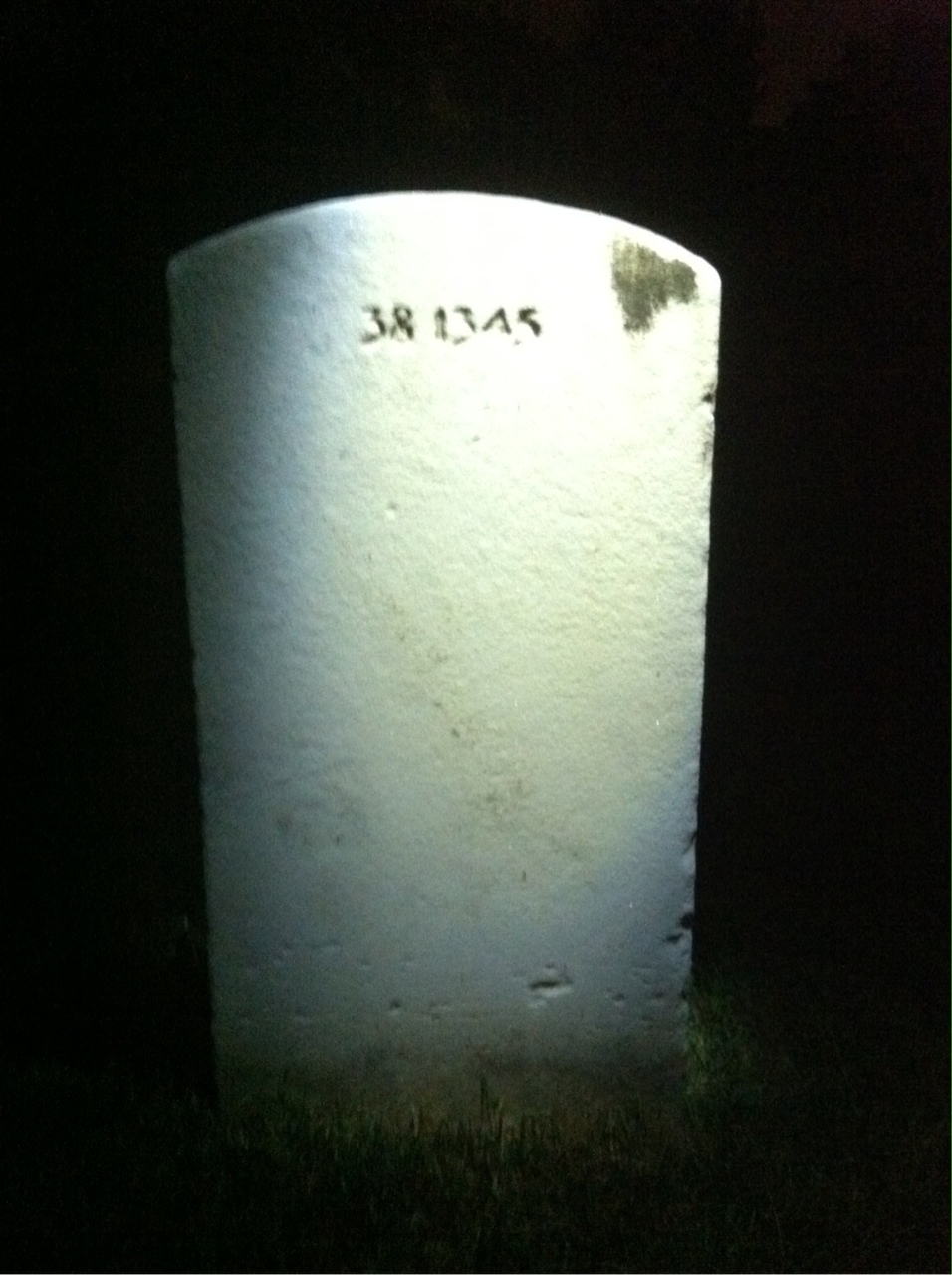 Back of headstone — William Murphy