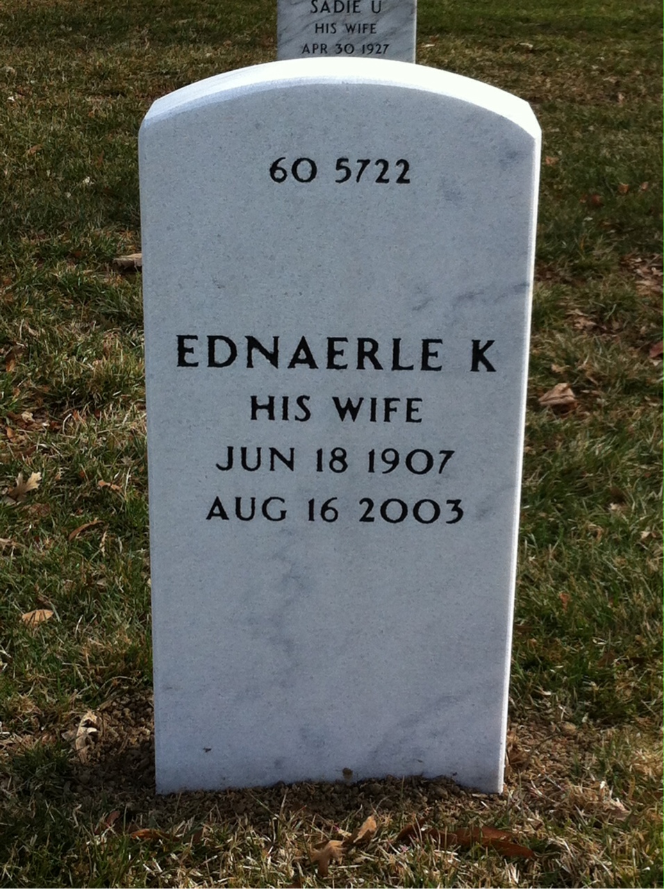 Back of headstone — John Shelford