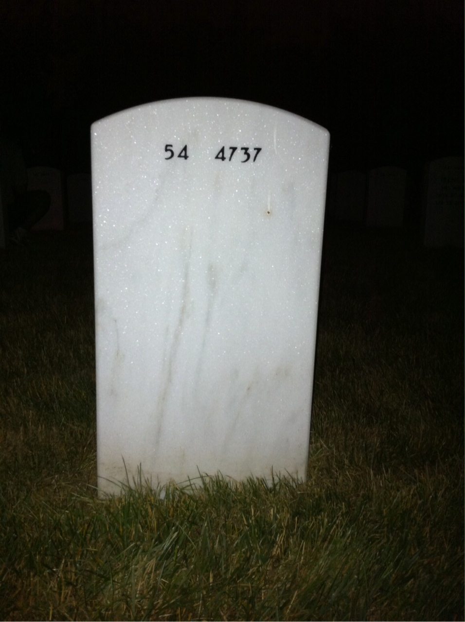 Back of headstone — Edgar Poinsett