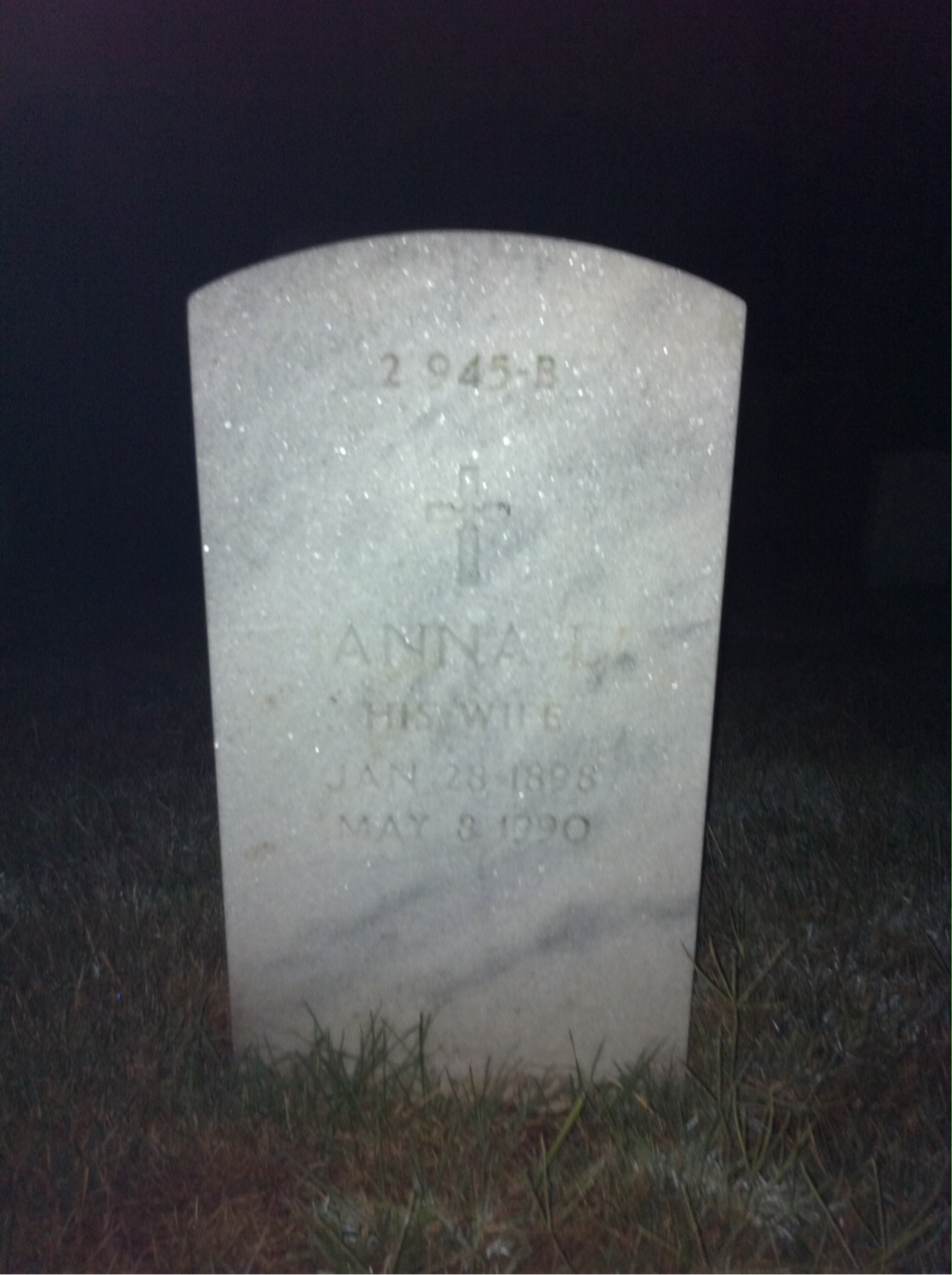 Back of headstone — Charles Moore